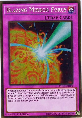 Blazing Mirror Force [PGL3-EN100] Gold Rare Yu-Gi-Oh!