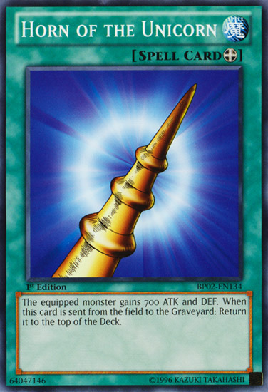 Horn of the Unicorn [BP02-EN134] Common Yu-Gi-Oh!