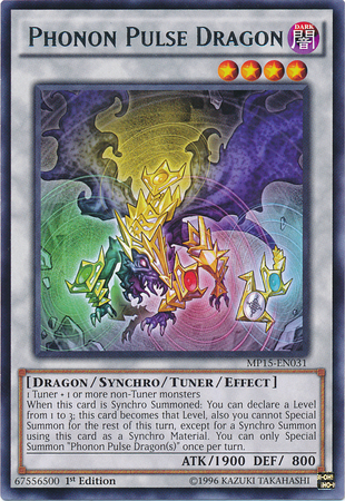 Phonon Pulse Dragon [MP15-EN031] Rare Yu-Gi-Oh!