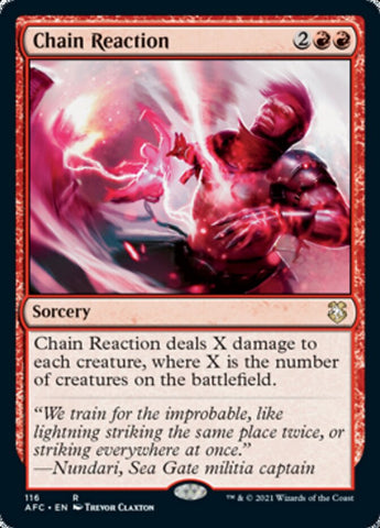Chain Reaction [Dungeons & Dragons: Adventures in the Forgotten Realms Commander] Magic: The Gathering
