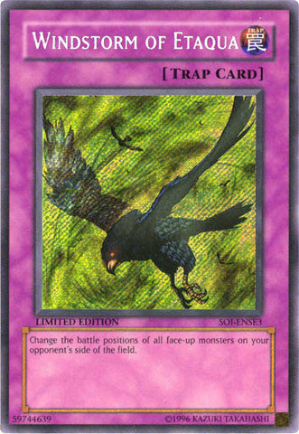 Windstorm of Etaqua [SOI-ENSE3] Secret Rare Yu-Gi-Oh!