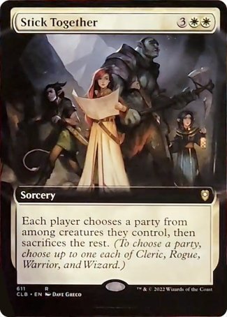 Stick Together (Extended Art) [Commander Legends: Battle for Baldur's Gate] Magic: The Gathering