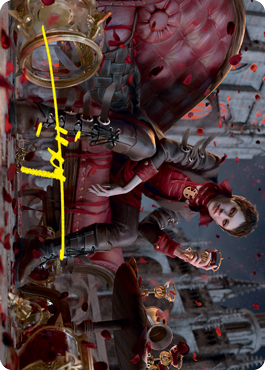 Anje, Maid of Dishonor Art Card (Gold-Stamped Signature) [Innistrad: Crimson Vow Art Series] Magic: The Gathering