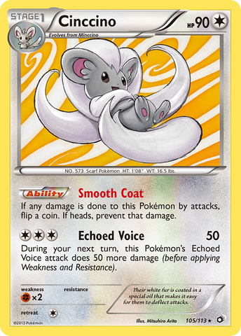 Cinccino (105/113) [Black & White: Legendary Treasures] Pokémon