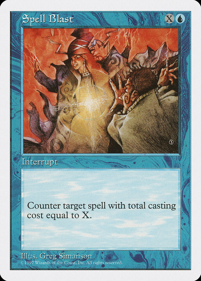 Spell Blast [Fifth Edition] Magic: The Gathering