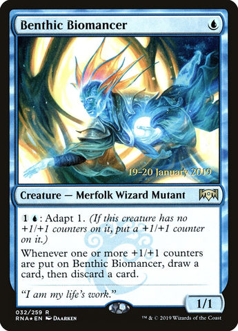 Benthic Biomancer [Ravnica Allegiance Prerelease Promos] Magic: The Gathering