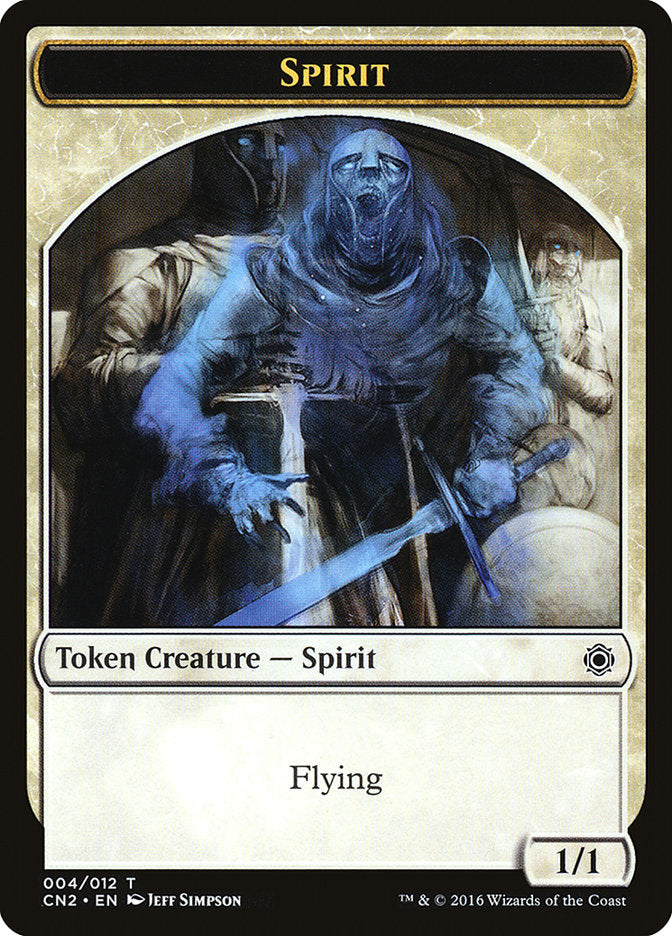 Spirit Token [Conspiracy: Take the Crown Tokens] Magic: The Gathering