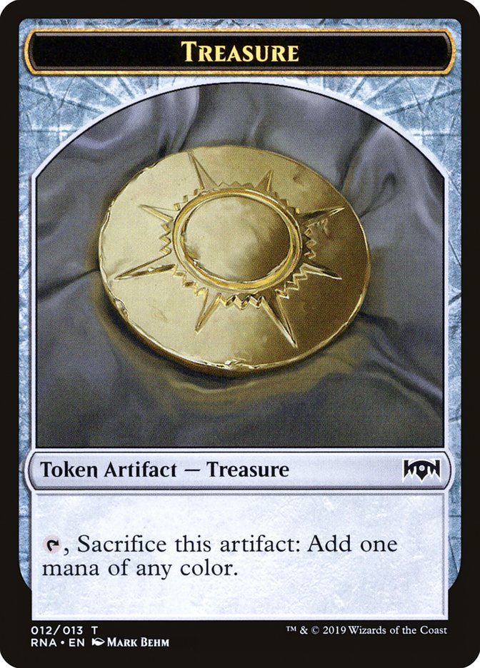 Treasure Token [Ravnica Allegiance Tokens] Magic: The Gathering