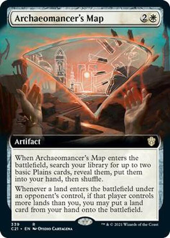 Archaeomancer's Map (Extended Art) [Commander 2021] Magic: The Gathering