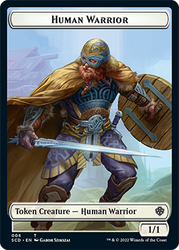 Insect // Human Warrior Double-Sided Token [Starter Commander Decks] Magic: The Gathering
