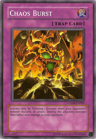 Chaos Burst (GX Tag Force 2) [GX04-EN003] Super Rare Yu-Gi-Oh!