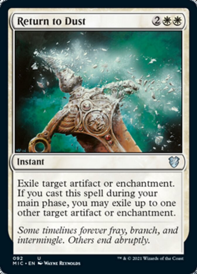 Return to Dust [Innistrad: Midnight Hunt Commander] Magic: The Gathering