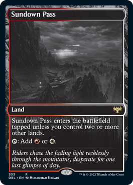 Sundown Pass [Innistrad: Double Feature] Magic: The Gathering