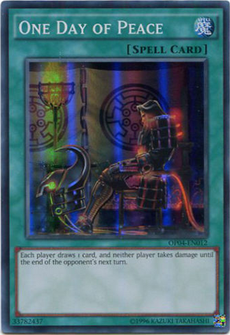 One Day of Peace [OP04-EN012] Super Rare Yu-Gi-Oh!