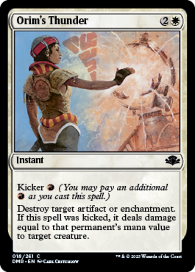 Orim's Thunder [Dominaria Remastered] Magic: The Gathering