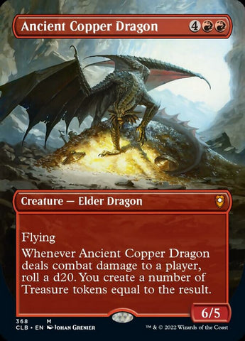Ancient Copper Dragon (Borderless Alternate Art) [Commander Legends: Battle for Baldur's Gate] Magic: The Gathering