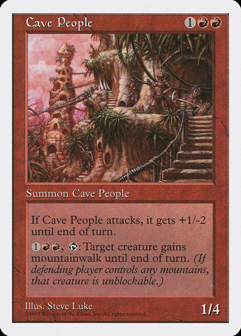 Cave People [Fifth Edition] Magic: The Gathering