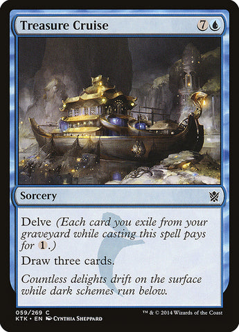 Treasure Cruise [Khans of Tarkir] Magic: The Gathering