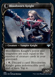 Bloodsworn Squire // Bloodsworn Knight (Showcase Fang Frame) [Innistrad: Crimson Vow] Magic: The Gathering