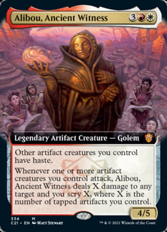Alibou, Ancient Witness (Extended Art) [Commander 2021] Magic: The Gathering