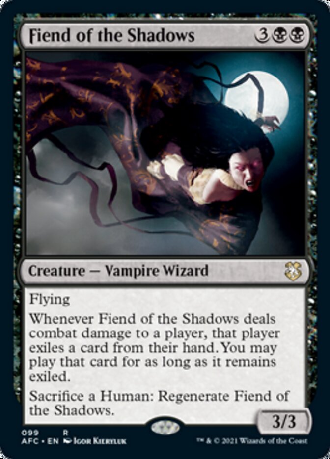 Fiend of the Shadows [Dungeons & Dragons: Adventures in the Forgotten Realms Commander] Magic: The Gathering