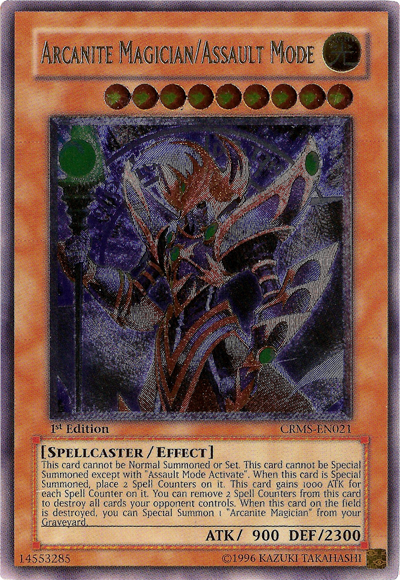 Arcanite Magician/Assault Mode [CRMS-EN021] Ultimate Rare Yu-Gi-Oh!