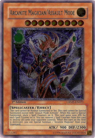 Arcanite Magician/Assault Mode [CRMS-EN021] Ultimate Rare Yu-Gi-Oh!