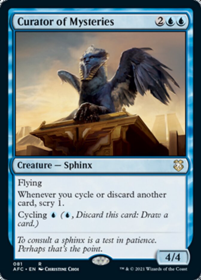 Curator of Mysteries [Dungeons & Dragons: Adventures in the Forgotten Realms Commander] Magic: The Gathering