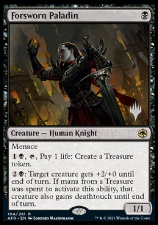 Forsworn Paladin (Promo Pack) [Dungeons & Dragons: Adventures in the Forgotten Realms Promos] Magic: The Gathering