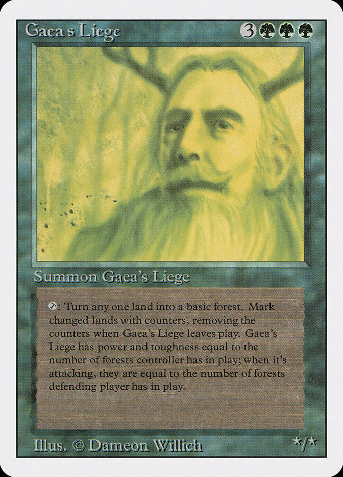Gaea's Liege [Revised Edition] Magic: The Gathering
