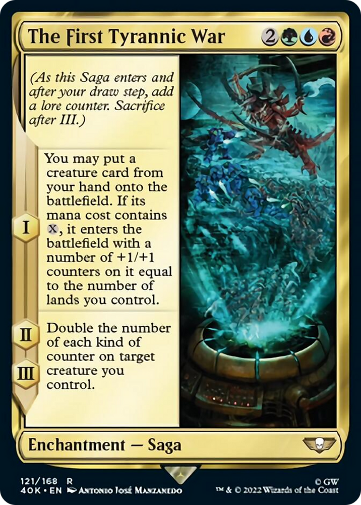 The First Tyrannic War (Surge Foil) [Warhammer 40,000] Magic: The Gathering
