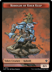 Gold // Kobolds of Kher Keep Double-Sided Token [Murders at Karlov Manor Commander Tokens] Magic: The Gathering