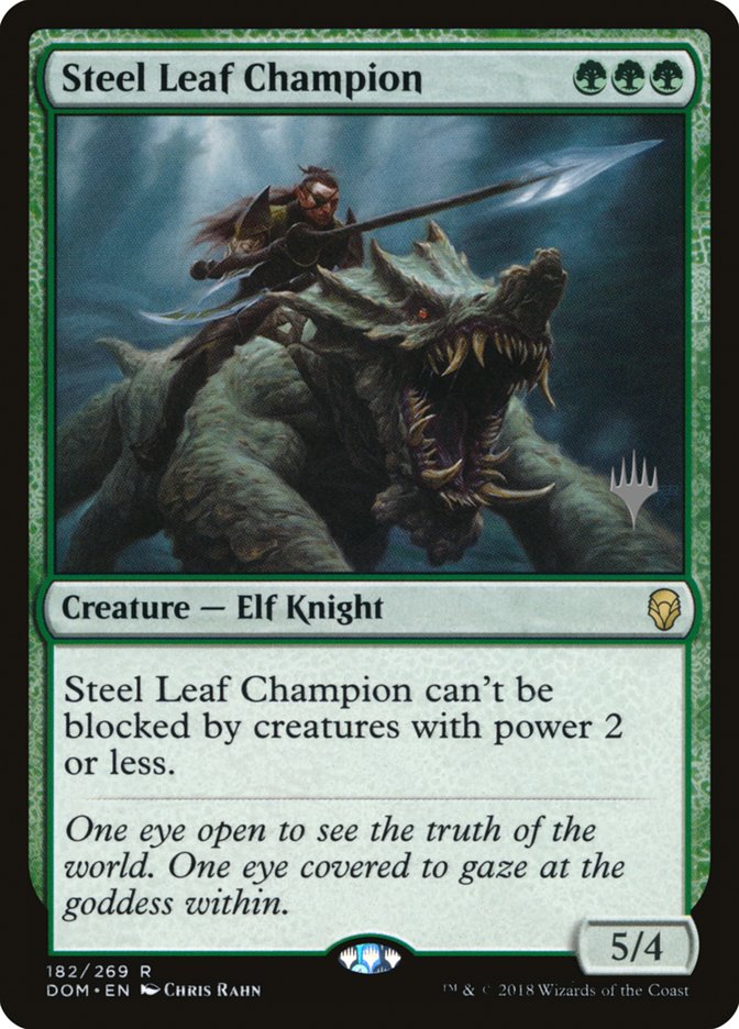 Steel Leaf Champion (Promo Pack) [Dominaria Promos] Magic: The Gathering