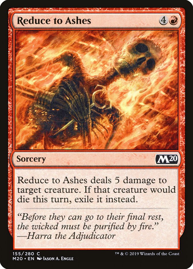 Reduce to Ashes [Core Set 2020] Magic: The Gathering