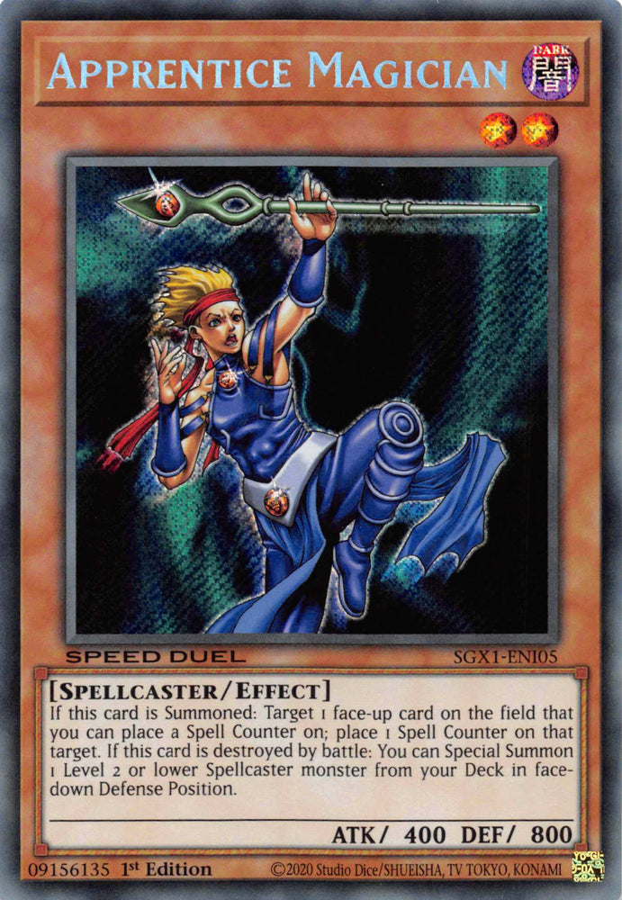 Apprentice Magician [SGX1-ENI05] Secret Rare Yu-Gi-Oh!