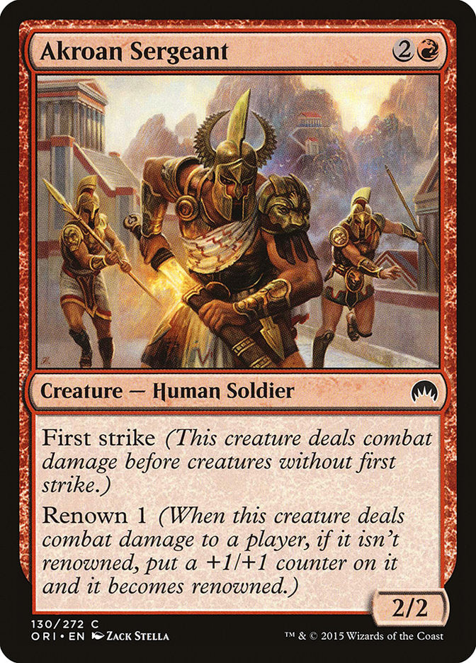 Akroan Sergeant [Magic Origins] Magic: The Gathering