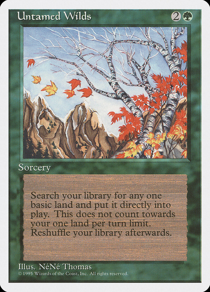 Untamed Wilds [Fourth Edition] Magic: The Gathering