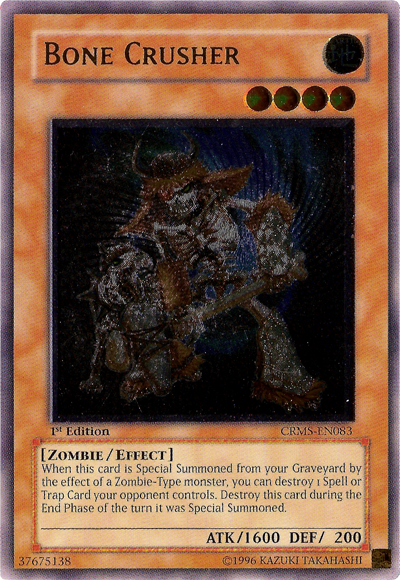 Bone Crusher [CRMS-EN083] Ultimate Rare Yu-Gi-Oh!