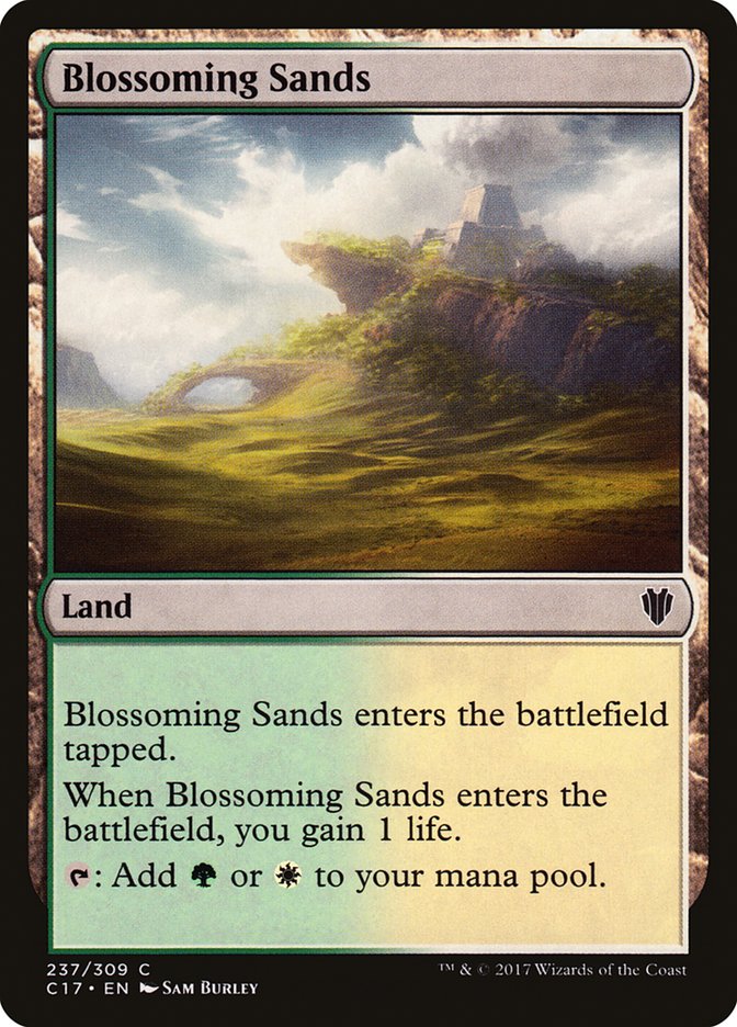 Blossoming Sands [Commander 2017] Magic: The Gathering