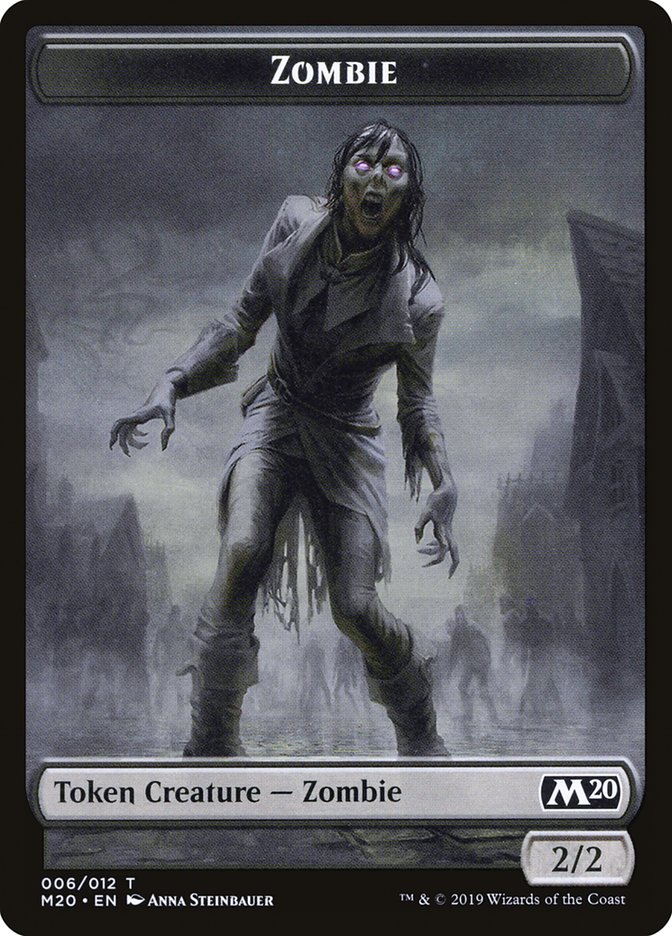 Soldier // Zombie Double-Sided Token [Game Night 2019 Tokens] Magic: The Gathering