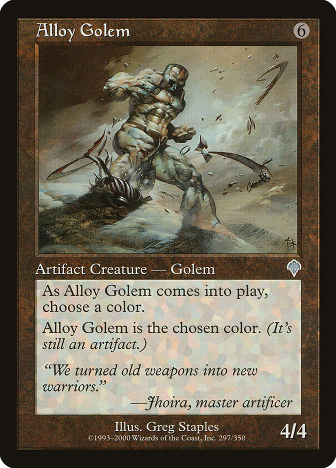 Alloy Golem [Invasion] Magic: The Gathering
