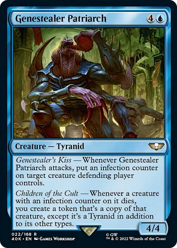 Genestealer Patriarch (Surge Foil) [Warhammer 40,000] Magic: The Gathering