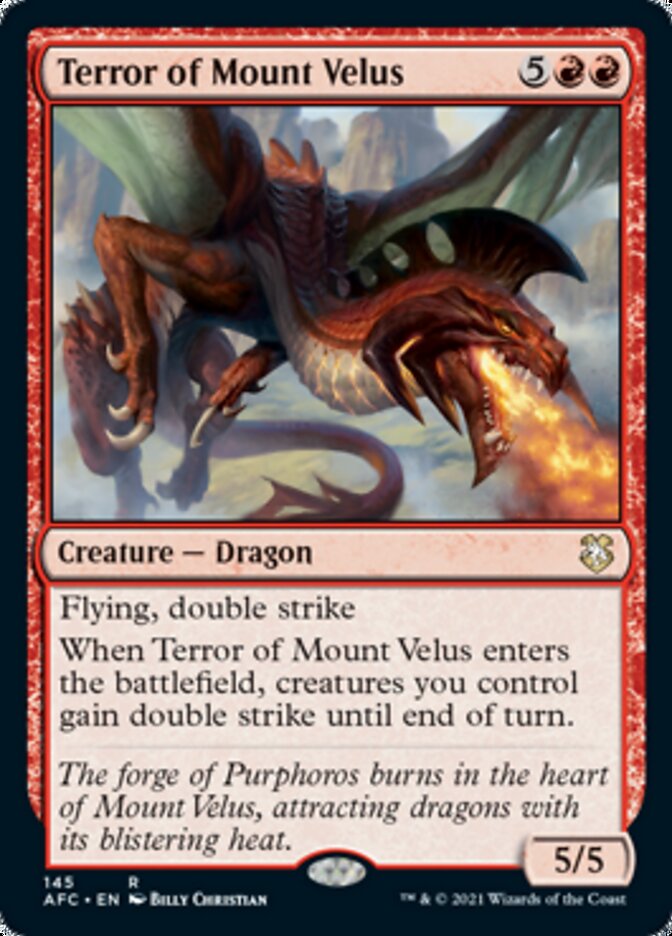 Terror of Mount Velus [Dungeons & Dragons: Adventures in the Forgotten Realms Commander] Magic: The Gathering