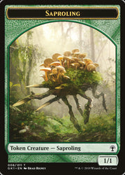 Wurm // Saproling Double-Sided Token [Guilds of Ravnica Guild Kit Tokens] Magic: The Gathering