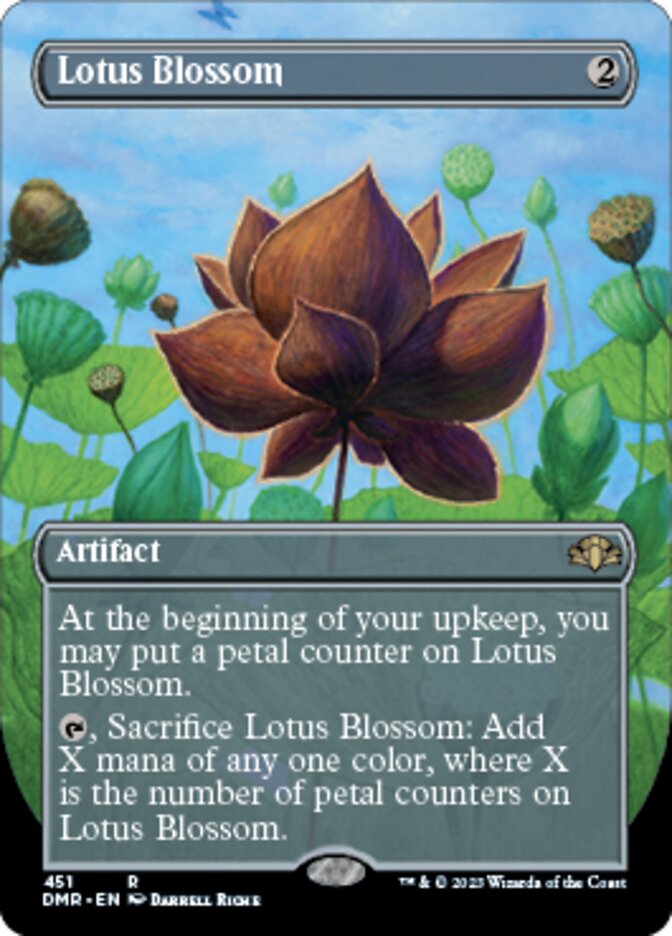Lotus Blossom (Borderless Alternate Art) [Dominaria Remastered] Magic: The Gathering