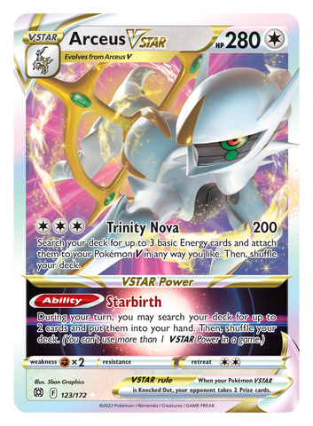 Arceus VSTAR (123/172) (Jumbo Card) [Sword & Shield: Brilliant Stars] Pokémon
