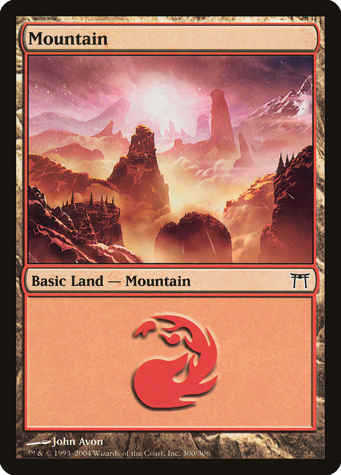 Mountain (300) [Champions of Kamigawa] Magic: The Gathering
