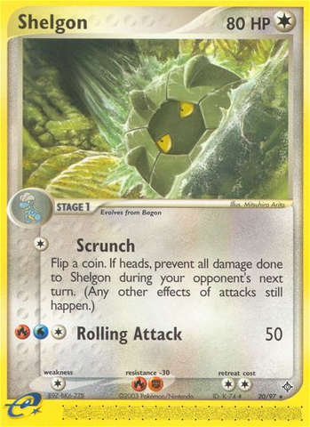Shelgon (20/97) [EX: Dragon] Pokémon