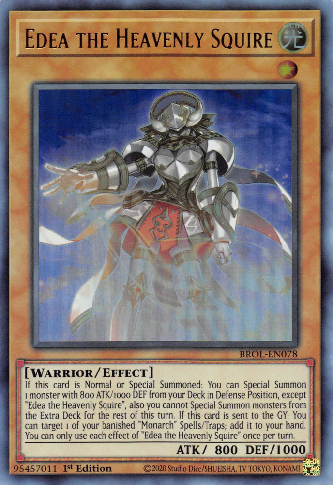 Edea the Heavenly Squire [BROL-EN078] Ultra Rare Yu-Gi-Oh!