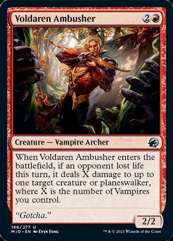 Voldaren Ambusher [Innistrad: Midnight Hunt] Magic: The Gathering